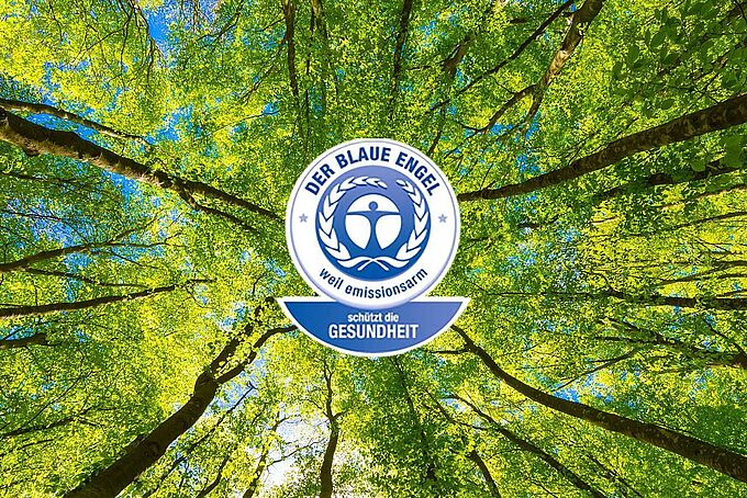 “Blauer Engel” eco label awarded to the low-emission wood-based tiles